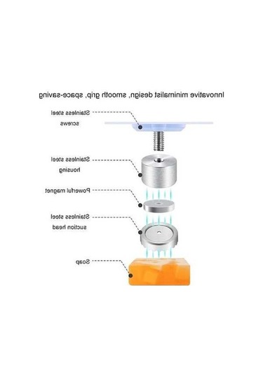 Tongxida Bosphorusboutique Sones Silindir Sabunluk, Paslanmaz Çelik Banyo Tq, Manyetik Montaj Diğer