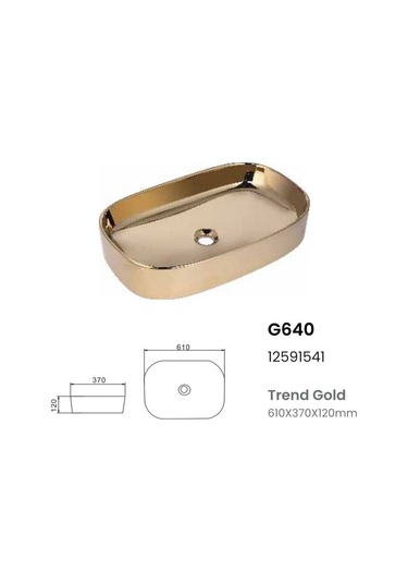 Boheme Tasarım Şık Lavabo Gold Gold