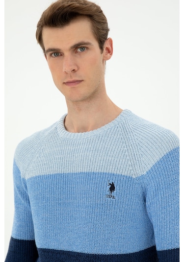 U.S. Polo Assn. Erkek Lacivert Kazak 50293017-VR033 U.S. Polo Assn. Erkek Lacivert Kazak 50293017-VR033