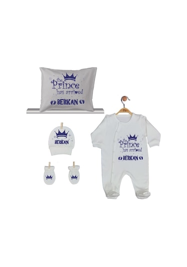 Pia Baby Gl 1907-04 İsme Özel Yastık Tulum Set Krem