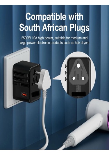 Fc-21 25w Global Seyahat Şarj Aleti - 1 Usb-a, 2 Type-c, 1 Ac Pri