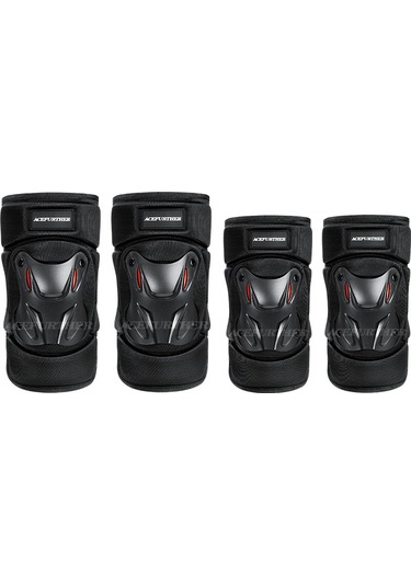 Lokomotif Diz Pedleri Dirsek Rüzgar Geçirmez Sıcak Koruyucu Motosiklet Açık Bacak Pedleri Siyah - Yeşil