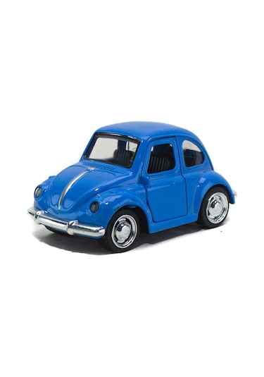 Metal Vosvos Çek Bırak Model Araba Mavi