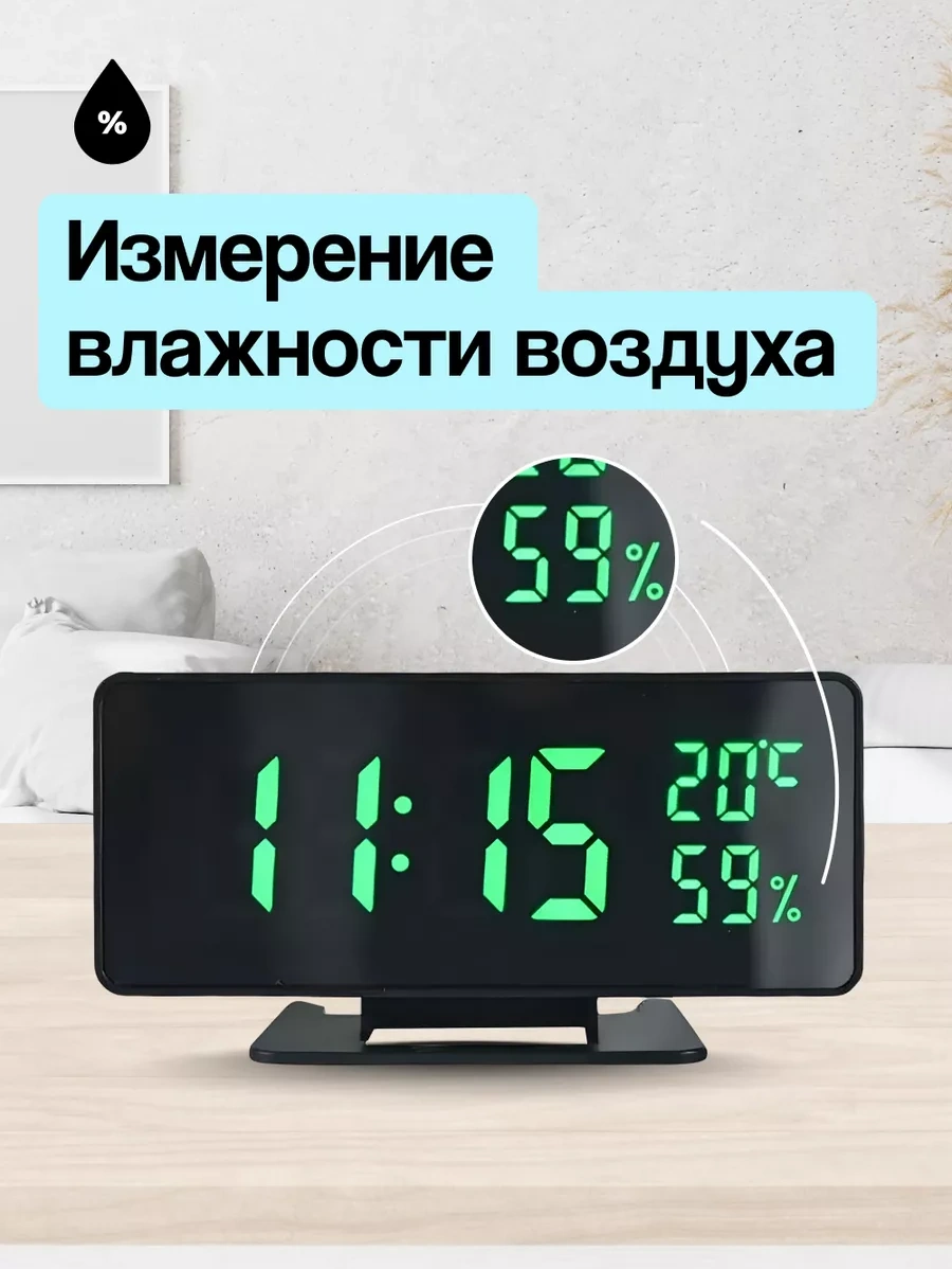 Casy Market Elektronik Masaüstü Prizli Çalar Saat Ev İçin 158099511 Siyah