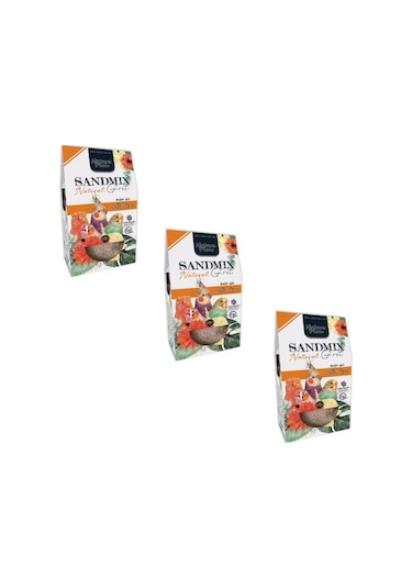 Nature Plan Sandmix Grit Natural Kuş Kumu 3 x 250 G