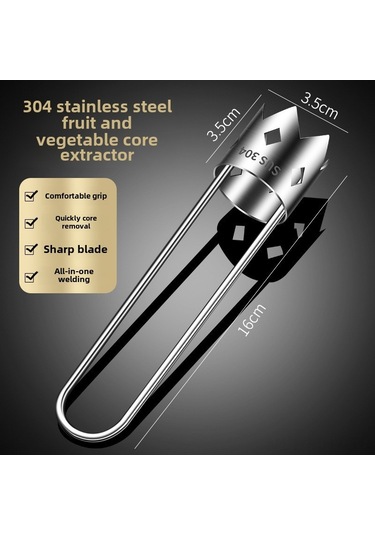 Monyee 304 Paslanmaz Çelik Meyve Sebze Çekirdek Çıkarıcı - Elma Armut Çekirdek Kaldırıcı, Hafif Ve Dayanıklı Mutfak Aracı