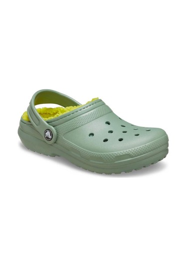 Crocs Classic Lined Clog T Çocuk Terlik - Kaktüs Yeşili Yeşil