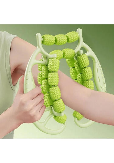 Suntek Bacaklar Için Masaj Silindiri Kapalı Uyluk Yeşil Yeşil