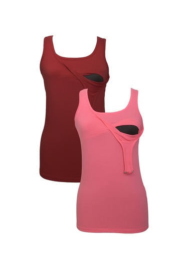 Luvmabelly Myra1505 1507 Emzirme Atlet Seti-bordo Bordo
