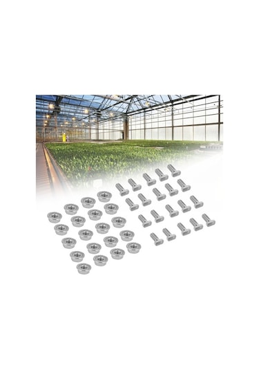 Besthome1 20 Adet M6 Paslanmaz Çelik Flanşlı Cıvata Somun Seti - Sera Montajı İçin Korozyona Karşı Güçlü