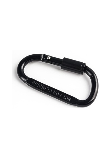 Siyah D-ring Kilit Karabina Klip Seti Vida Kilit Kanca Toka Karabina Kamp Araçları Dağcılık Dişli 1pcs Siyah