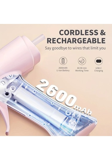 Honeybeeshop Pembe Akulu Sicak Silikon Tabancasi 3 7v Sarj Edilebilir Hizli On Isitma 10 Adet Mini Silikon Cubuk Sanat El Sanatlari Icin