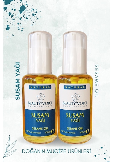 Beauty Voice Saf Susam Yağı Losyon Pompalı Şişe 2 x 200 ML