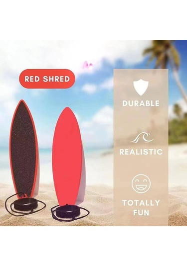 Samdoo Ahşap Mini Parmak Sörf Tahtası Oyuncağı - 4 Adet Set İle Evde Sörf Deneyimi