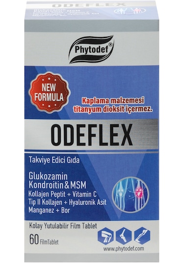 Phytodef Odeflex Glukozamin Kondroitin Msm Tip2 Kolajen 60 Tablet