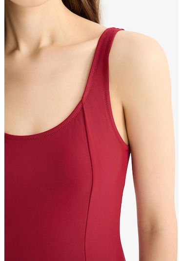 Defacto Regular Fit Etekli Mayo-fall İn Love X7909az25smbr285 Bordo Defacto Regular Fit Etekli Mayo-fall İn Love X7909az25smbr285 Bordo