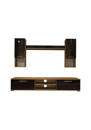 Decoraktiv Eko 5da Mdf Dvd Tv Ünitesi Tv Sehpası Pera - Siyah