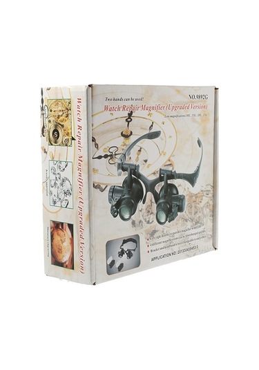 Ebitda 9892g Led Işıklı Büyüteçli Tamir Gözlüğü 10x-25x, 4 Açıklık Seçenek