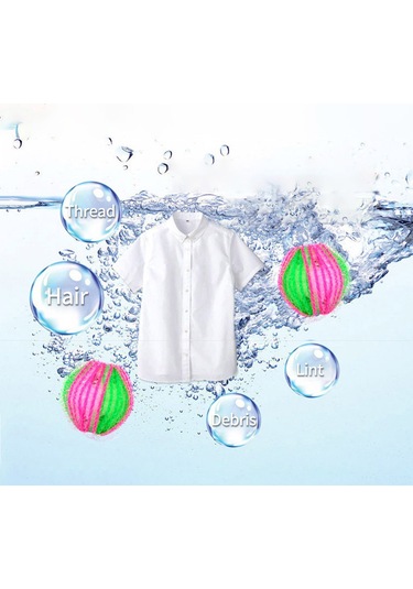 Mufunye 6 Adet Mavi Beyaz 3.5cm Bulaşık Makinesi Kuruş Temizleyici Topları - Saç Ve Toka Alıcı, Kumaşları Kirden Temizler, Çıvrilmeyi Azaltır Mavi