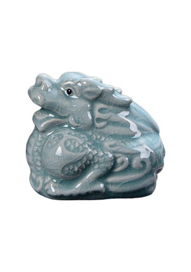 Lijinxu Magideal Seramik Çay Evcil Hayvan Sevimli Sanat El Ejderha