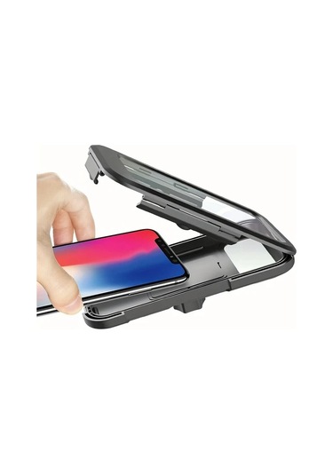 Xuweiwei 1 Adet Siyah Evrensel Su Gecirmez Motosiklet Elektrikli Bisiklet Telefon Tutucu 360 Derece Doner Tum Telefonlara Uygun Siyah