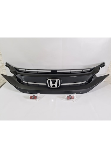 Honda Civic Fc5 Ön Panjur Sensör Delikli Siyah Sıfır 2019-2021