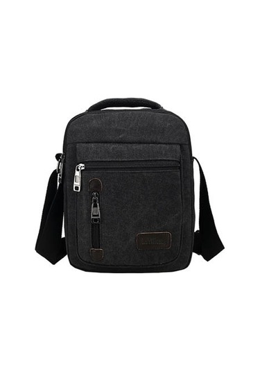 Çok Amaçlı Kanvas Omuz Postacı Çantası Mh7007 Siyah