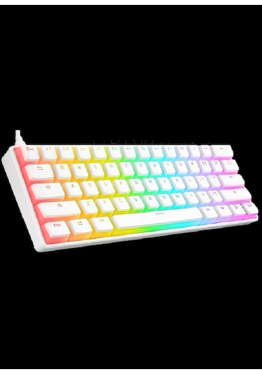 Rampage KB-R135 Parvus Red Switch Type-c Bağlantılı RGB Puding Tuşlu Oyuncu Klavyesi