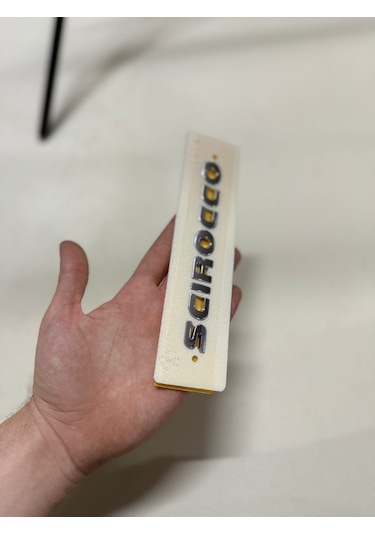 Volkswagen Scirocco Krom Bagaj Yazısı Logosu Arması 3m 3d Abs