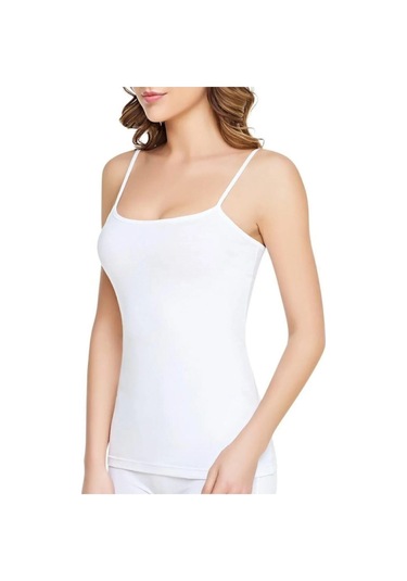 Bayan İp Askılı Penye Atlet Pamuk Üretim 6 LI Paket