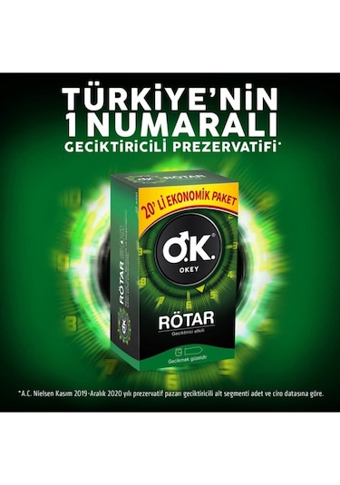 Okey Rötar Prezervatif 60'lı