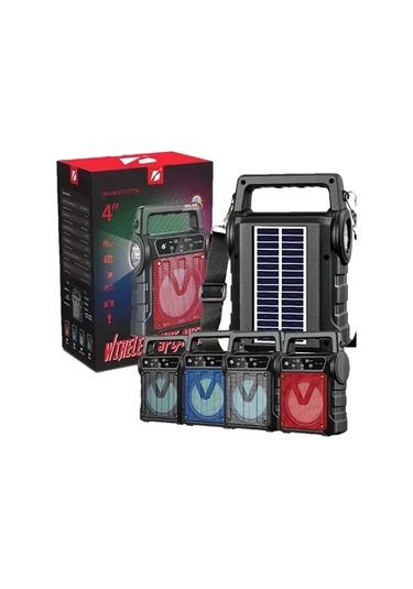 Kts-1706 Taşınabilir Güneş Enerjili Fenerli Bluetooth Hoparlör 5365