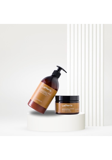 Lapiens Yıpranmış Saçlar İçin Havyar Özlü Keratinli Onarıcı Şampuan 500 ML + Saç Maskesi 300 ML