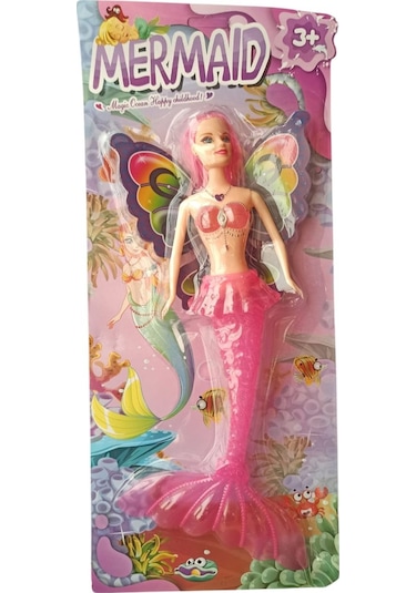 Oyuncak 32 Cm Işıklı Deniz Kızı Bebek Kız Çocuk Oyun Ve Hediye Seti