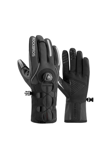 Rockbros S212bk Bir Çift Dokunmatik Ekran Yansıtıcı Bisiklet - Motosiklet Eldiveni
