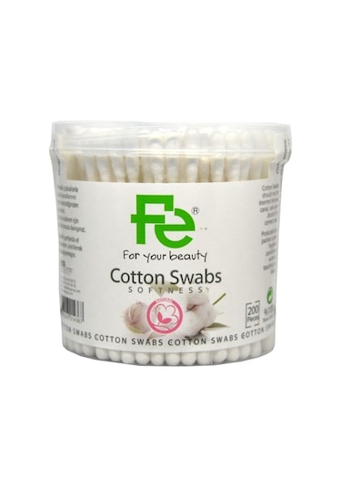 Fe Cotton Swabs Kulak Temizleme Pamuğu 200'lü