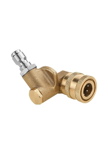 Beyaz-yüksek Basınçlı Araba Yıkama Püskürtme Tabancası Ayarlanabilir Nozul Saf Bakır Hızlı Kurulum Dönüşü 1/4 Hızlı Takma Nozulu