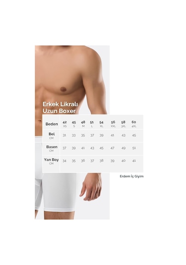 Weweus Beyaz Micro Modal Premium Erkek Boxer 1418 Beyaz