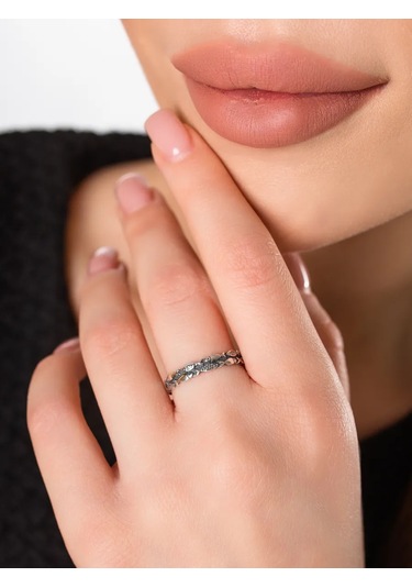 Monıchev Jewelry 925 Ayar Gümüş Ortodoks Yüzük 350823633 Gri