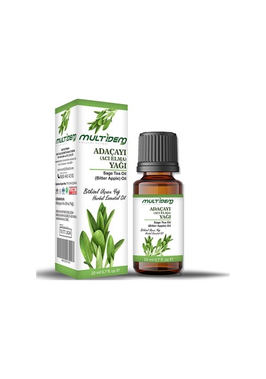 Multidem Adaçayı Yağı(Acı Elma)  Uçucu Bitkisel Yağı 2 x 20 ml