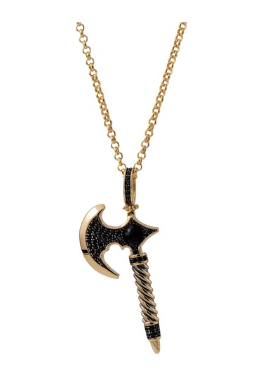 14 Ayar Altın Savaş Baltası Figürlü Erkek Kolyesi