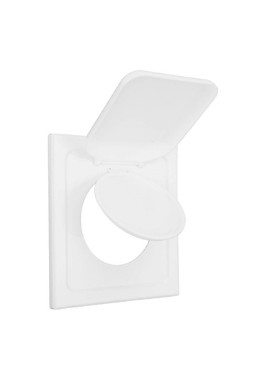 Tenfowee Abs Malzeme Çift Kapaklı Kurutma Makinesi Havuz Kapağı - Rüzgar, Yağmur, Böcek Engeli - 4 İnç Borular İçin Beyaz Ventilasyon Kapağı Diğer