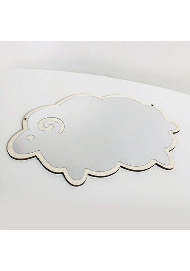 Pazly Vintage Suntek Oymalı Koyun İskandinav Duvar Dekoratif Akrilik Dz Diğer