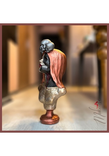 Şeker Kafatası Catrina Büstü Heykeli, Güçlü Kadın Figürü, 3