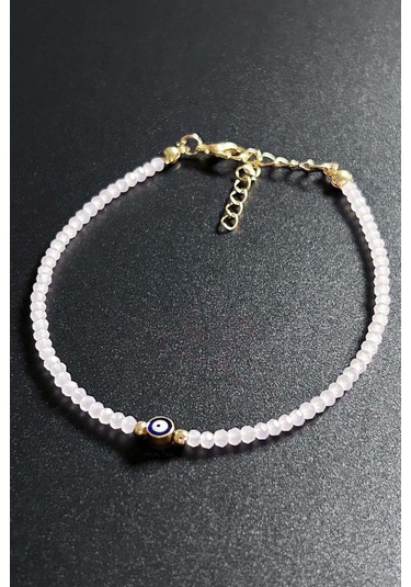 Nazar Boncuklu, Pembe Taşlı Halhal 37 Çok Renkli