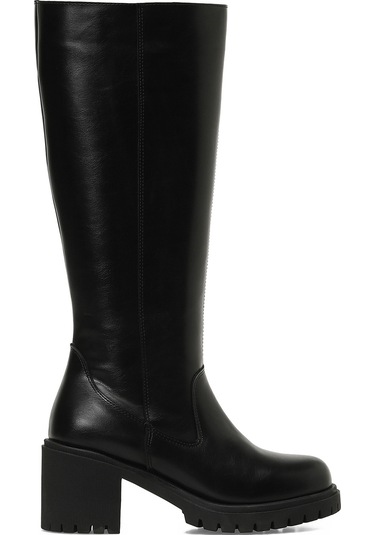 Butigo 25k-6009 5pr Siyah Kadın Topuklu Çizme 000000000102054645 Siyah