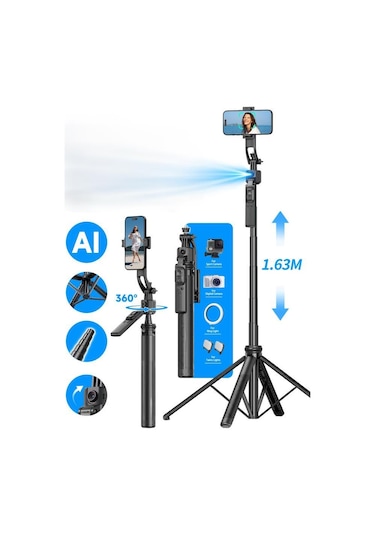 Torima C17 Telefon Tutucu Çok Amaçlı 1.6m Tripod Kamera Tripod