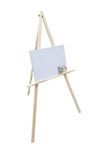 Ahşap Ayarlı Şövale, Resim Sehpası, Ressam Şövalye Sergi Tuval Tutucu, 144 Cm, Hoşgeldiniz Standı