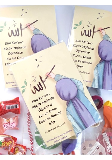 Kur'an Kursları İçin Çocuklarımıza Dağıtmalık Hediyeler 10 Paket