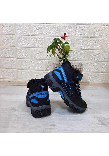 Abay 5353 Siyah-mavi Kaymayan Cırtlı Erkek Çocuk Bot 001